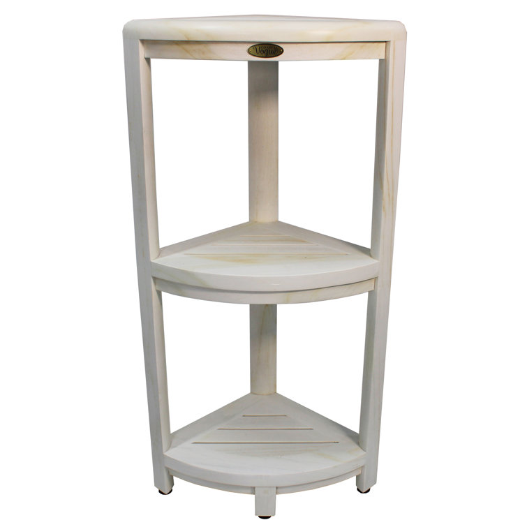 EcoDecors Oasis Teak Wood Freestanding Bathroom Shelves & Reviews Wayfair